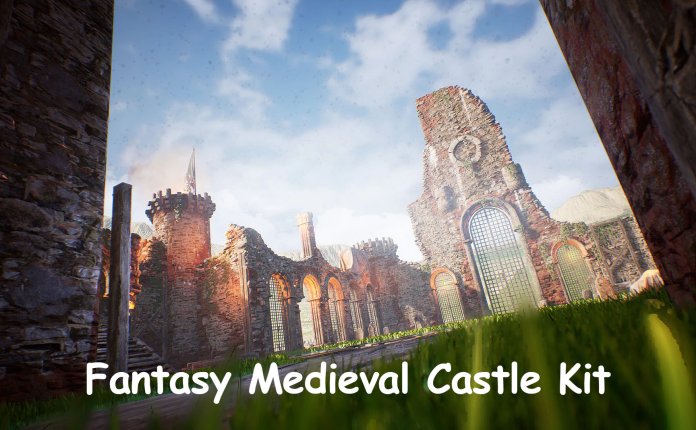 Denys Rutkovskyi Fantasy Medieval Castle Kit  – 中世纪奇幻城堡建筑场景UE4资产包