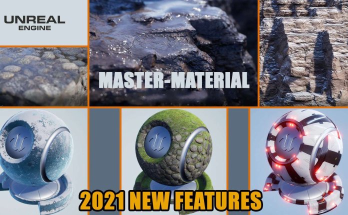 Meshingun Studio Ultimate Master Shader – 多种具有100多个参数的材质贴图UE4资产包