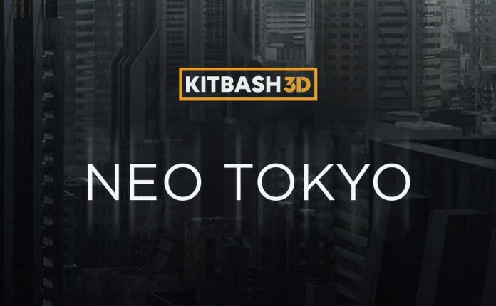 KitBash3D Neo Tokyo 未来日本繁华大都市建筑场景3D模型