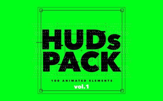 Eduardov 100 Hud Elements Pack vol.1 – 100个具有科技感的HUD视频素材