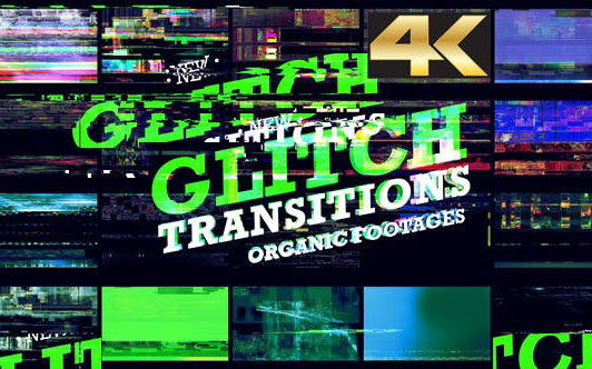 GraysFX Glitch Transition 4K – 20种故障干扰过渡转场4K视频素材
