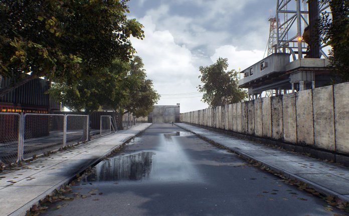 Kirill Sibiriakov Industrial Area Hangar – 城市工业化工厂建筑场景模型UE4资产包