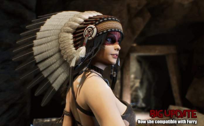 Quang Phan Linhi Character – 美洲原住民女性战士角色模型UE4资产包