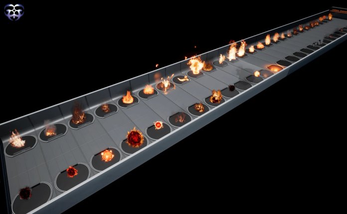 W3 Studios Fire Builder – 热浪火焰效果UE4资产包