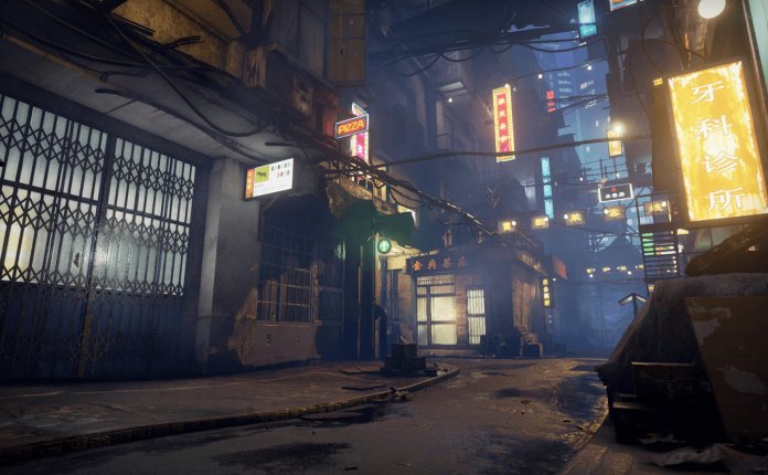 shouhuzhedelang Forgotten Alley – 夜晚中国古风小巷场景模型UE4资产包