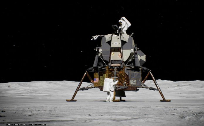 VERTEX Interactive Realistic Landscapes 3 – 四种山地月球地形场景模型UE4资产包