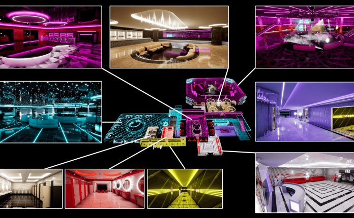 Tirgames Assets Night Club – 夜店夜总会歌舞厅场景模型UE4资产包