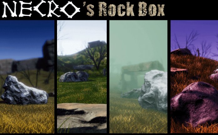 Necrophob30 Necro’s Rock Box – 优质的岩石模型UE4资产包
