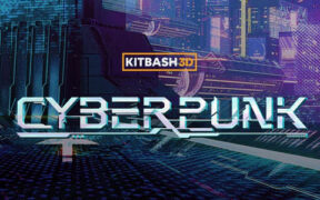 KitBash3D Cyberpunk 赛博朋克未来城市建筑场景3D模型