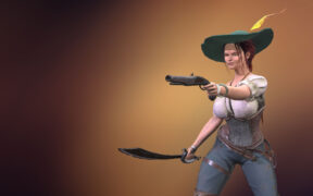 Dary Palasky Pirate – 女性海盗角色模型虚幻引擎资产包