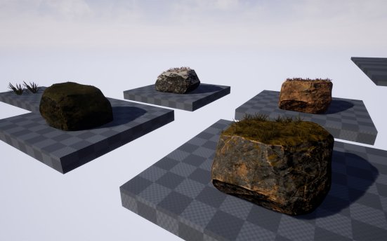 Mikhail Zheglov MaskedRockShader – 岩石材质纹理虚幻引擎资产包