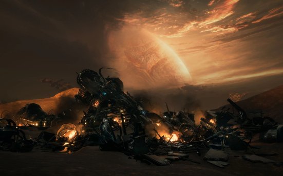 Velarion Crashed Starship Pack – 坠毁的星际飞船废墟场景模型虚幻引擎资产包