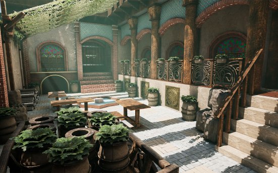 Sicka Yazd Exterior – 老式波斯风格家庭场景模型虚幻引擎资产包