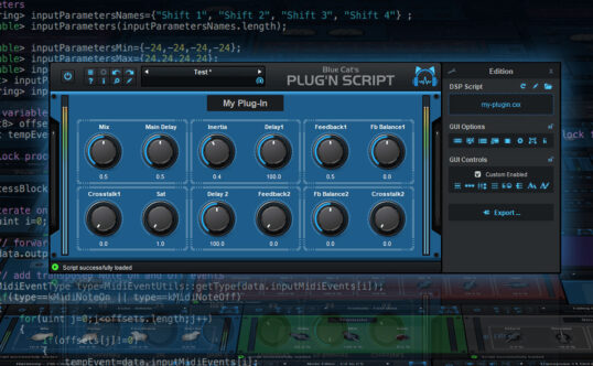 Blue Cat Audio PlugNScript v3.5.2 音频效果器插件和虚乐器制作软件
