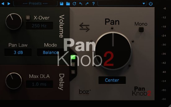 音频效果器插件 Boz Digital Labs Pan Knob v2.0.0