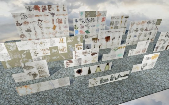 200+ Grunge Decals – 200多种垃圾污垢材质UE4资产包