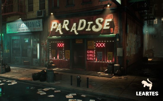 1970 s New York City Alley – 1970年代纽约市胡同场景模型UE4资产包