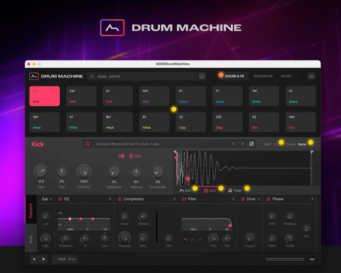 鼓音序器 ADSR Drum Machine v1.3.0 MOCHA版