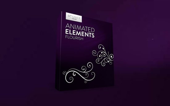 Bounce Color Flourish Animated Elements 繁花生长动画视频素材