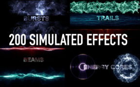 Compositing Academy 200 FX Alpha VFX Asset Library 科幻能量粒子爆炸视频特效模板