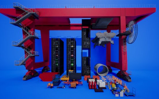 TMPC Construction Props 建筑施工道具模型UE4资产包