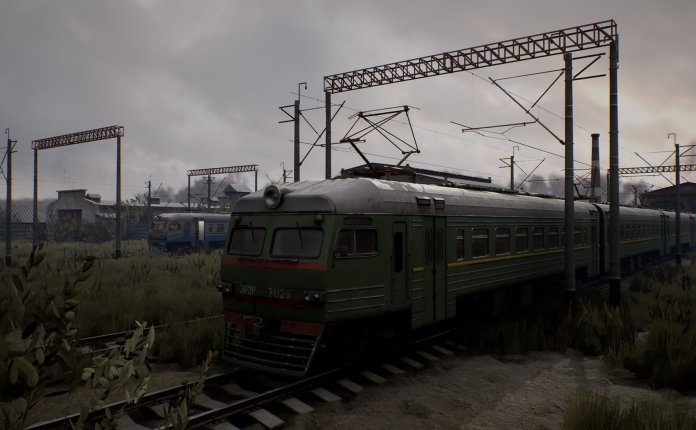 Train Yard 后苏联时期的火车站场景模型UE4资产包