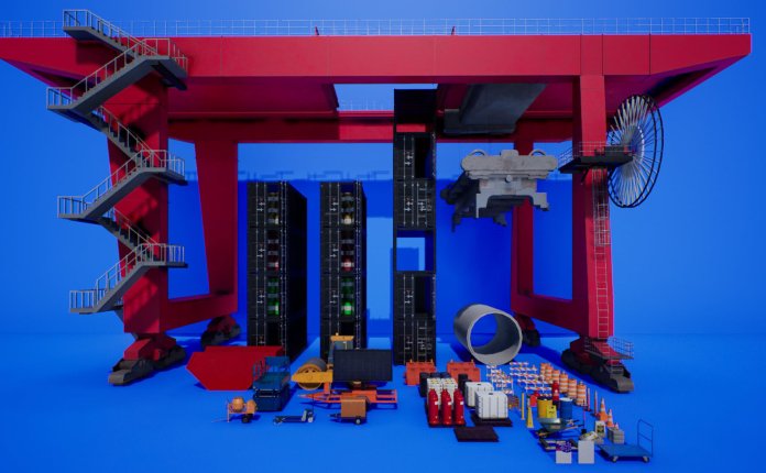 TMPC Construction Props 建筑施工道具模型UE4资产包