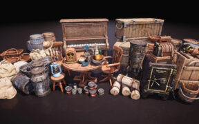 Western Props Pack 西部风格道具模型UE资产包