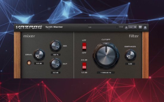 Kazrog Synth Warmer v1.1.5 音频饱和效果器插件