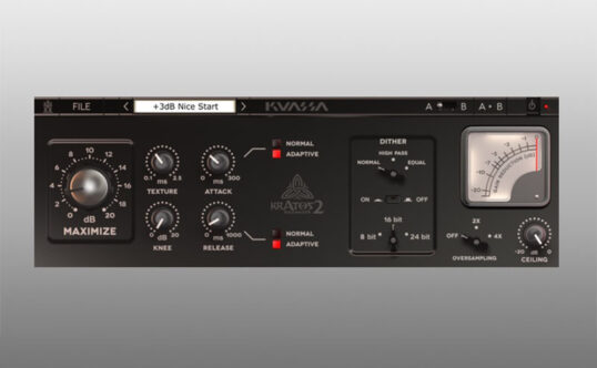 音频限制器插件 Kuassa Kratos 2 Maximizer v2.1.0