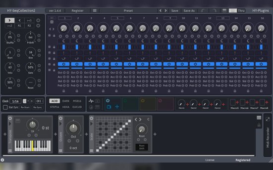 多模式音序器 HY-Plugin HY-SeqCollection2 v1.4.4