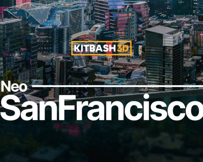 Kitbash3D Neo San Francisco 美国海湾城市场景3D模型