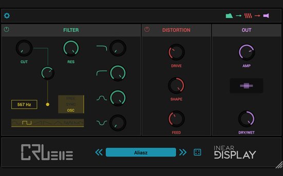 Inear Display Cruelle v1.5 音频失真效果器插件