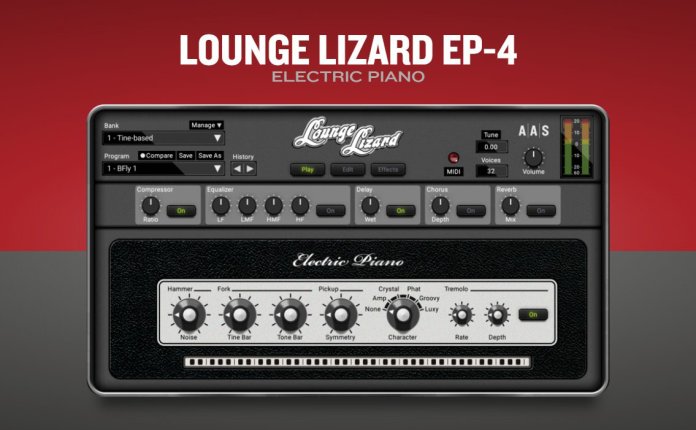 复古电钢琴插件 Applied Acoustics Systems Lounge Lizard EP-4 v4.4.4 AiR破解版