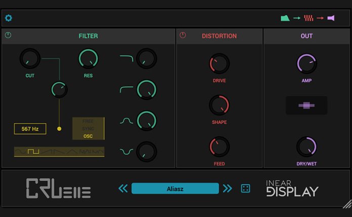Inear Display Cruelle v1.5 音频失真效果器插件