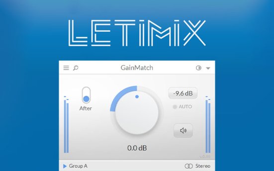 音频响度匹配插件 Letimix GainMatch v1.413b230228 TCD版