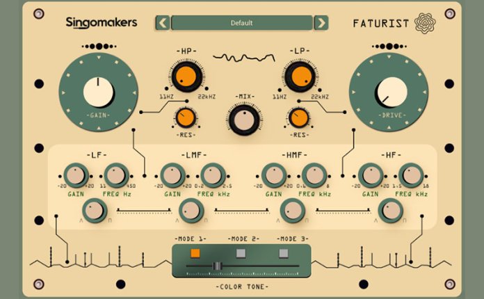 音频失真饱和效果器插件 Singomakers Faturist v1.0.0 MOCHA版