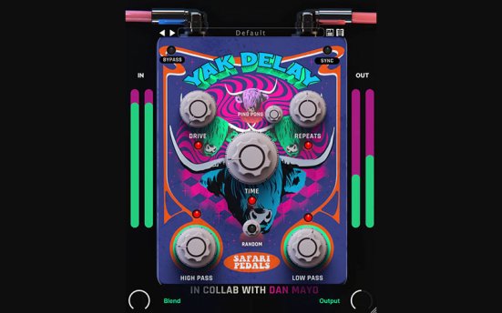 Safari Pedals Yak Delay v1.3.54 音频延迟效果器插件
