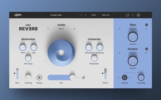 音频混响效果器插件 UJAM UFX Reverb v1.0.0 R2R版