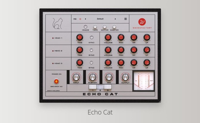 音频磁带延迟插件 Wavesfactory Echo Cat v1.0.2 R2R版