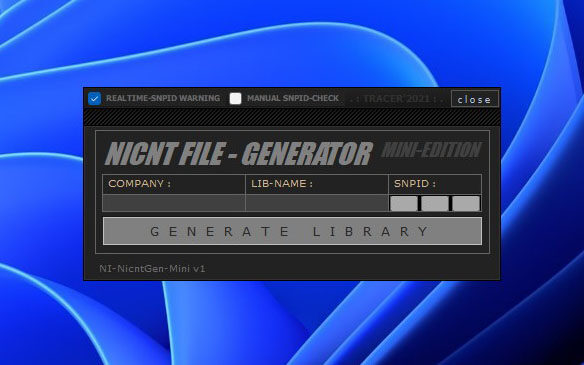 NI-NICNT Generator Mini v1.0.0.0 康泰克非标准声库入库文件生成工具