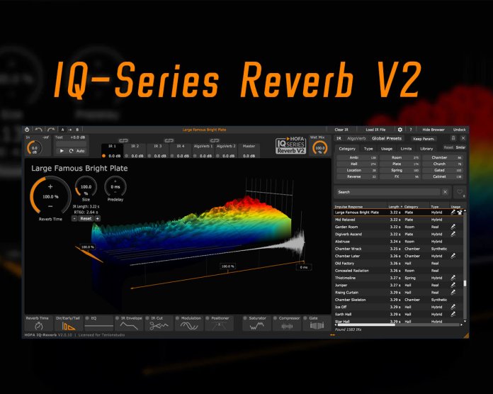 智能音频混响插件 HOFA IQ-Reverb v2.0.10 R2R版