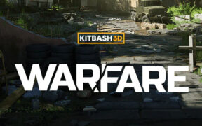 Kitbash3D Warfare 军事战争战场前线场景3D模型