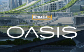 Kitbash3D Oasis 未来乌托邦城市都市场景3D模型