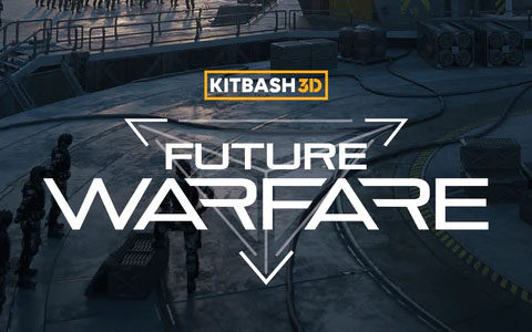 Kitbash3D Future Warfare 未来战争军事基地场景3D模型