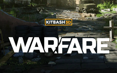 Kitbash3D Warfare 军事战争战场前线场景3D模型