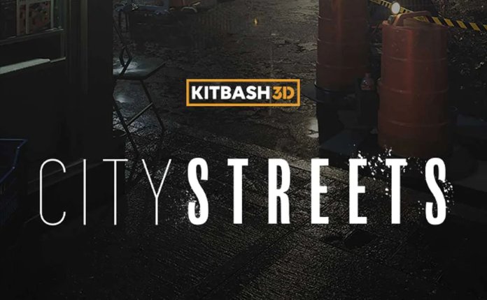 Kitbash3D City Streets 城市街道建筑场景3D模型