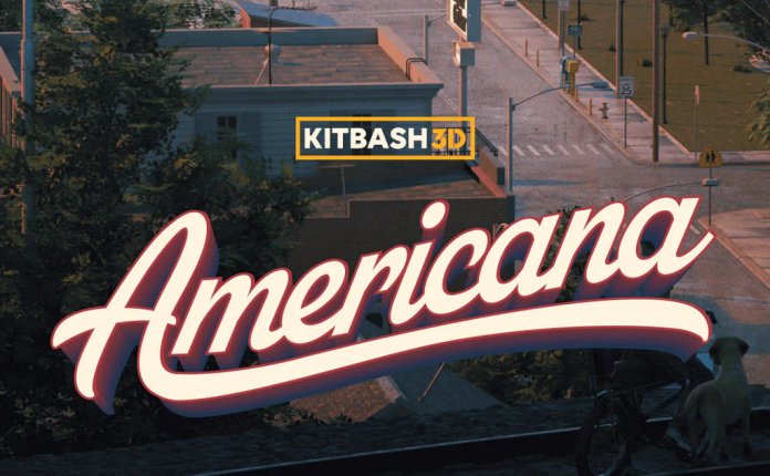 Kitbash3D Americana 美国传统城镇城市场景3D模型
