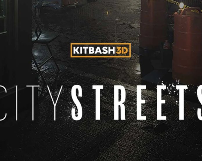 Kitbash3D City Streets 城市街道建筑场景3D模型