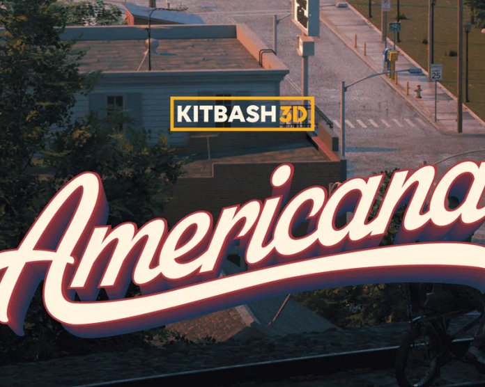 Kitbash3D Americana 美国传统城镇城市场景3D模型